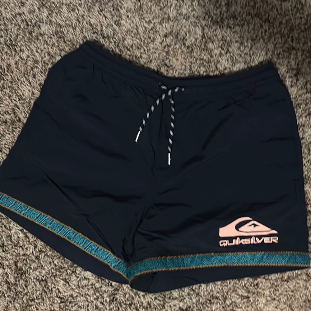 Quiksilver Sport Swim Shorts with Accents and Pockets